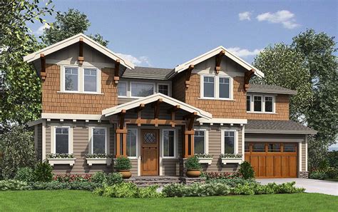 Visually Appealing Craftsman House Plan 23635jd Architectural