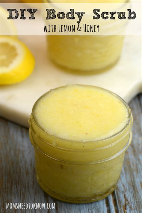 Get to scrubbing and purifying quicker with the perfect mixing set. Homemade Body Scrub with Lemon and Honey | Moms Need To Know