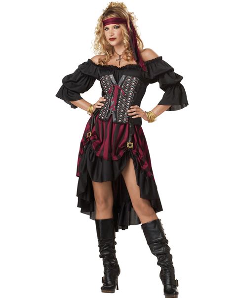 Steam Punk Renaissance Pirate Wench Womens Sexy Halloween Corset Costume Ebay