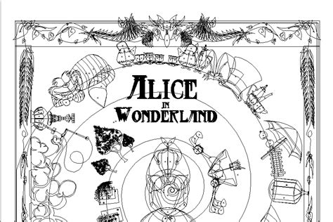 Alice In Wonderland Poster Graphic Illustration On Behance