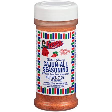 Available in retail and bulk sizes. Bolner's Fiesta Brand Spicy Cajun-All Seasoning, 7 oz ...