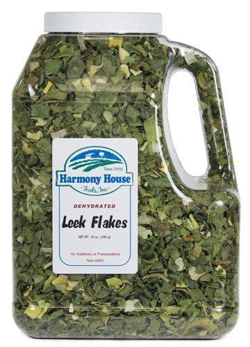 Award winning dehydrated & freeze dried i have ordered from harmony house foods a few times now and i am consistently surprised at how quickly my orders arrived. Harmony House Foods Dried Leeks Green White Rings 10 Ounce ...