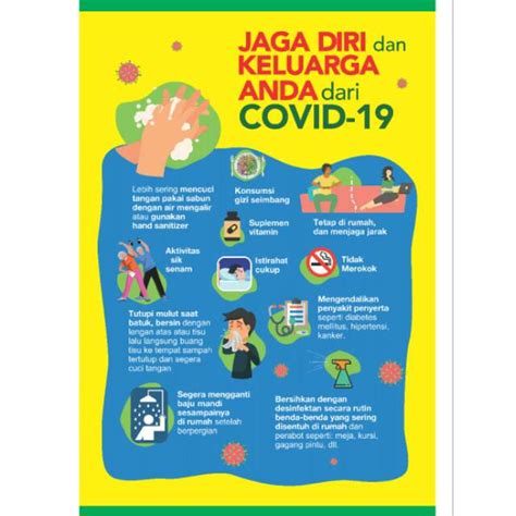 Public health guidance 19 pages. Poster Covid-19 | Shopee Indonesia