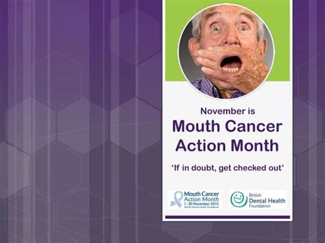 Ppt Mouth Cancer Action Month Powerpoint Presentation Free Download