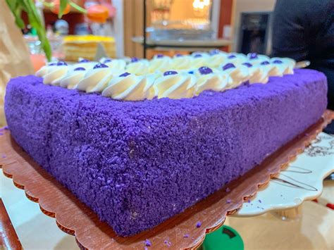 U B E C A K E Ube Or Purple Yam Cake From Red Ribbon Filipino
