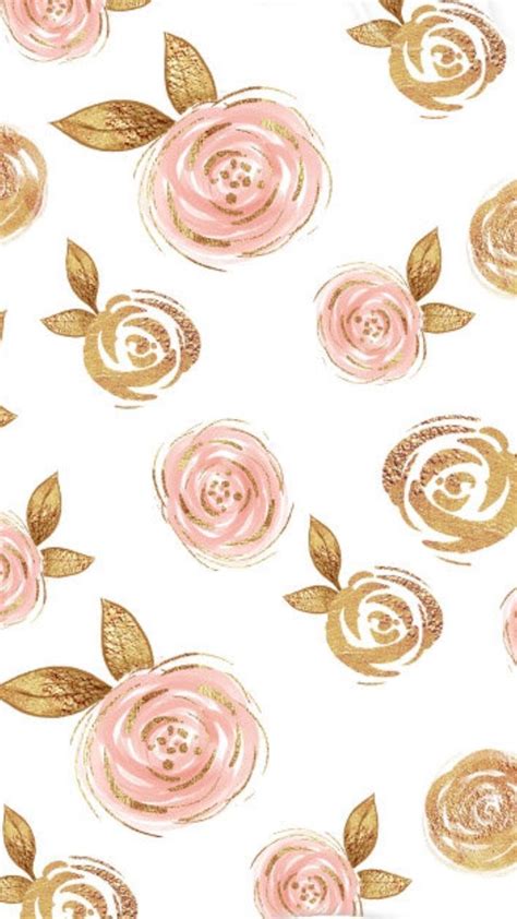 Rose Gold Flowers Wallpapers Wallpaper Cave