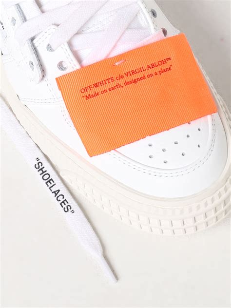 Off White 30 Off Court Sneakers In Leather And Fabric White Off