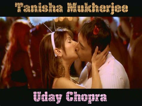 Tanisha Mukherjee Hot Lip Kiss Still With Uday Chopra Hot Actress