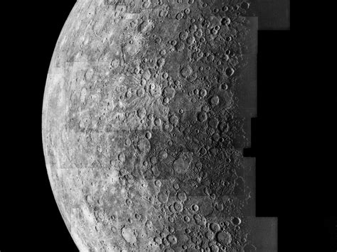 Space Images Photomosaic Of Mercury Inbound View
