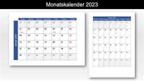 Monatskalender 2023 Schweiz Excel And Pdf Muster Vorlagech