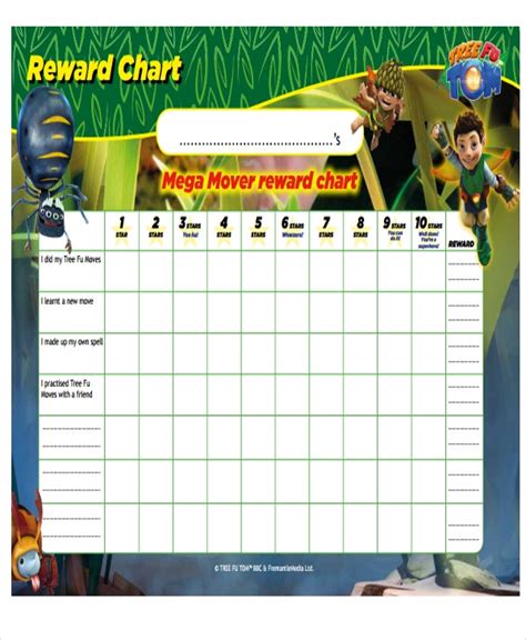 7 Reward Chart Templates Free Sample Example Format Download Free