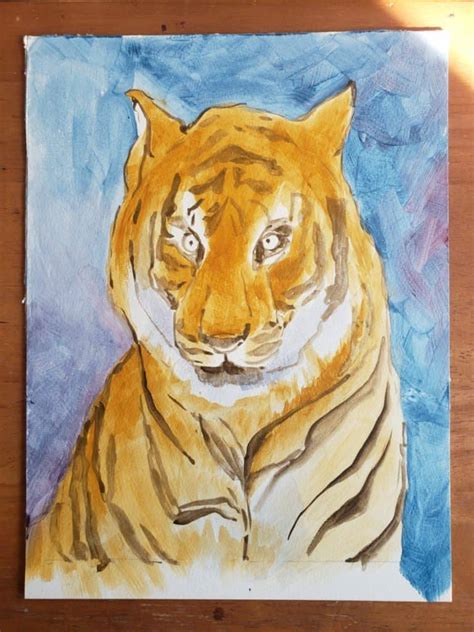 How To Create A Tiger Acrylic Painting 2023 VeryCreate Com