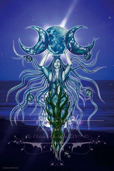 Wicca Moon Goddess Moon Goddess 9x6 Inch Print Goddess Art Signed