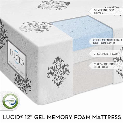 This review focuses on the memory foam options. LUCID 12 Inch Gel Memory Foam Mattress Review - Read ...