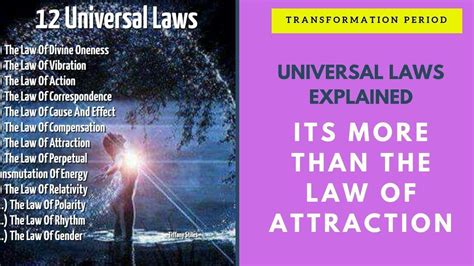 Law Of Attraction Is Just The Start Universal Laws Youtube