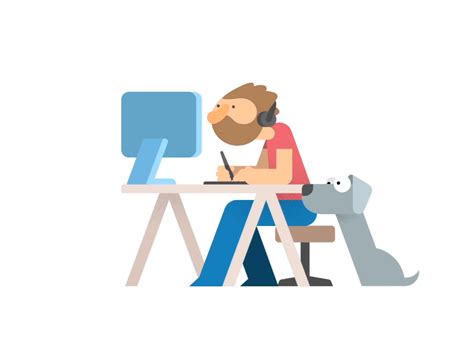 Working From Home By Jakov Suran On Dribbble