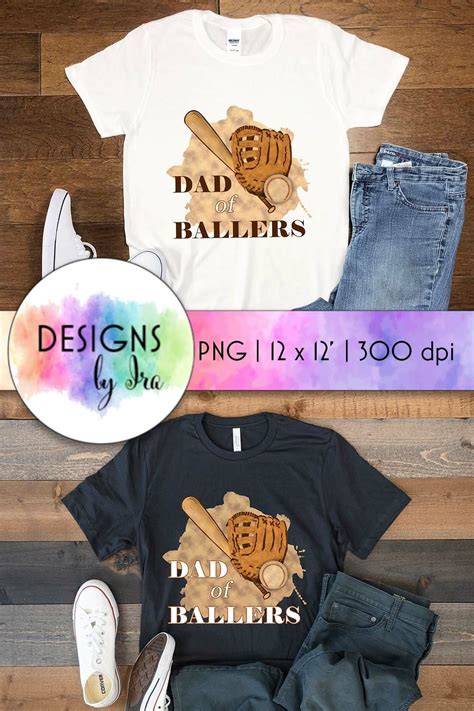 Dad Of Ballers Sublimation Baseball Dad Fathers Day