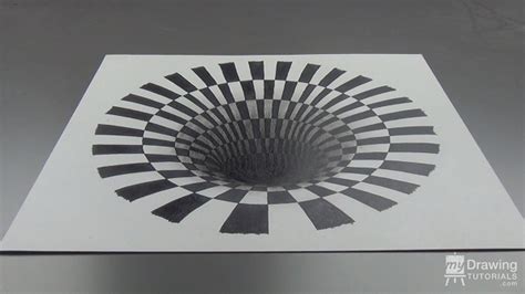 Drawing is a complex skill, impossible to grasp in one night, and sometimes you just want to draw. How To Draw A 3D Hole Optical Illusion | My Drawing Tutorials