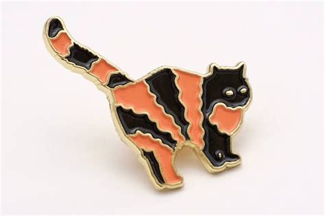Magical Mystery Cat Enamel Pin Cat Enamel Pin Enamel Pins Handbag