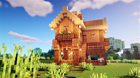 Minecraft How To Build A Simple Starter House Minecraft Map