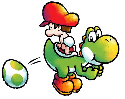 Yoshi And Baby Mario Characters And Art Yoshis Island Ds