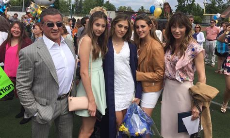 Sylvester Stallone Celebrates Daughter Sistines High School Graduation