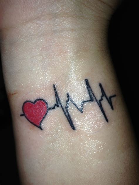 Heartbeat Tattoo S Letter Tattoo On Wrist Best Tattoo Ideas