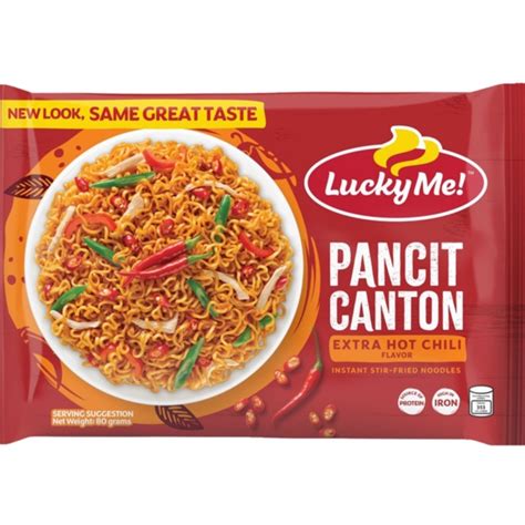 Lucky Me Pancit Canton Instant Noodles Extra Hot Chili G Shopee