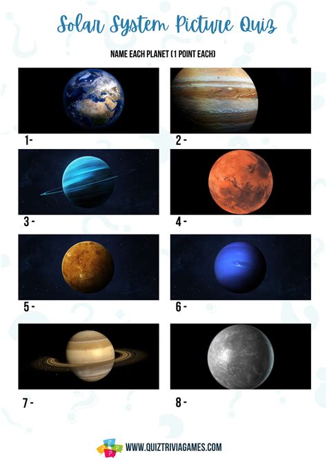 50 Solar System Quiz Questions And Answers Quiz Trivia Games