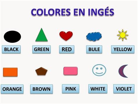 Los Colores En Ingles Y Español Para Niños Material Para Maestros