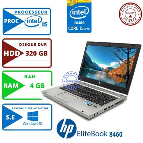 Hp Elitebook 8460p Ordinateur Portable 14 Intel Core I5 Remise A