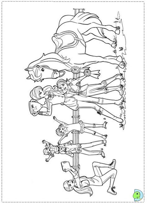 Barbie And Her Sisters Coloring Book Page Cute Colori