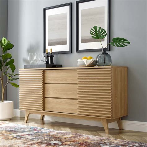 Buy Modway Render 63 Mid Century Modern Sideboard Buffet Table Or Tv