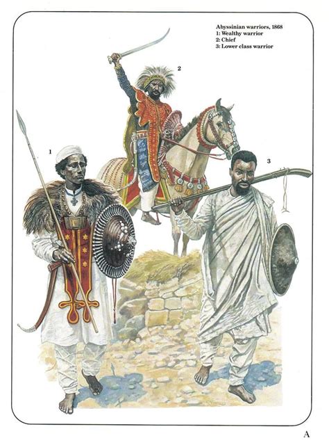 Powerful Abyssinian Warriors In 1868