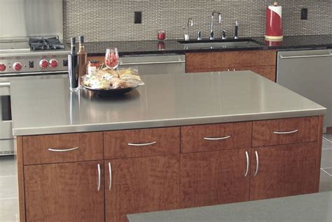 A Line Stainless Steel Island Counter Top Size49 L X 49 Wstyle
