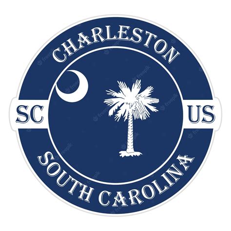 Premium Vector Charleston South Carolina Flag Usa Travel Souvenir