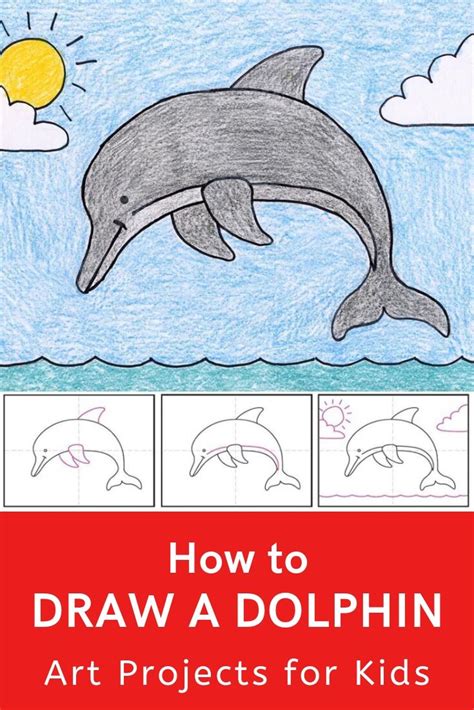 See full list on howtodrawforkids.com Draw a Dolphin · Art Projects for Kids