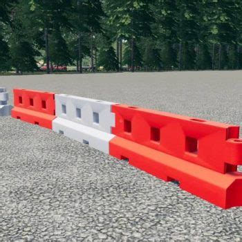 Fs Plastic Road Barrier V Farming Simulator Mods