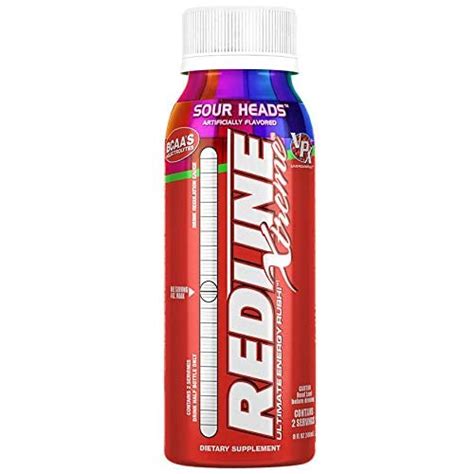 Buy VPX Redline Xtreme Energy Drinks Ready To Drink Sugar Free Energy Beverage Sour Heads