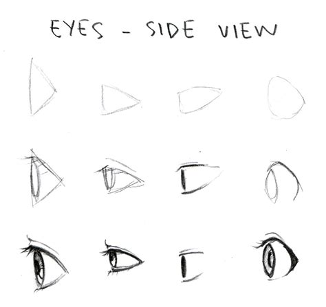 Manga Eyes Side View Anime Eye Drawing Drawing Tips Eye Drawing