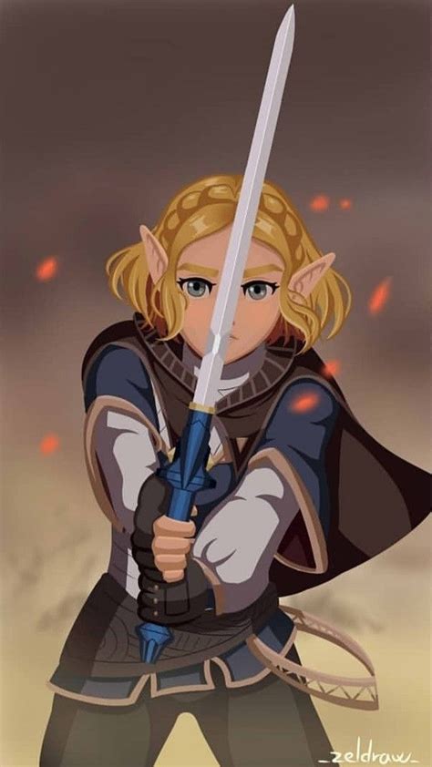 Legend Of Zelda Breath Of The Wild Sequel Art Princess Zelda With The