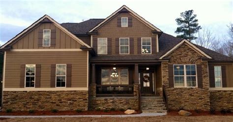 Try gray, green, or white house colors. House Color Schemes Exterior Brown - Paint Color Ideas