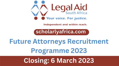 Legal Aid South Africa Future Attorneys Candidate Attorney