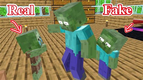 Monster School Fake Baby Zombie Minecraft Animation Minecraft Videos