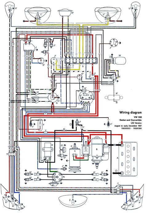 Thesambacom Type 1 Wiring Diagrams Vochos Clasicos Vw Vocho Vw Sedán
