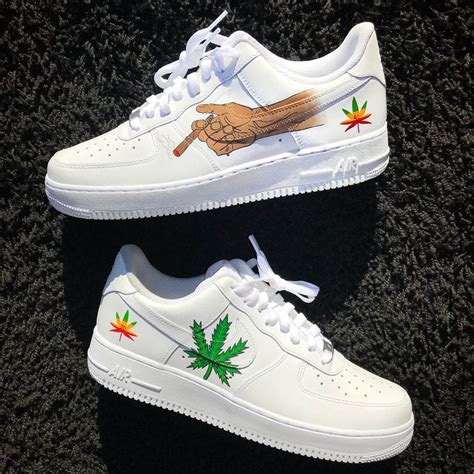 Nike Air Force 1 White Customized Custom Wave Air Force 1 Etsy