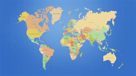 2023 World Map Political High Resolution 2022 World Map With Major
