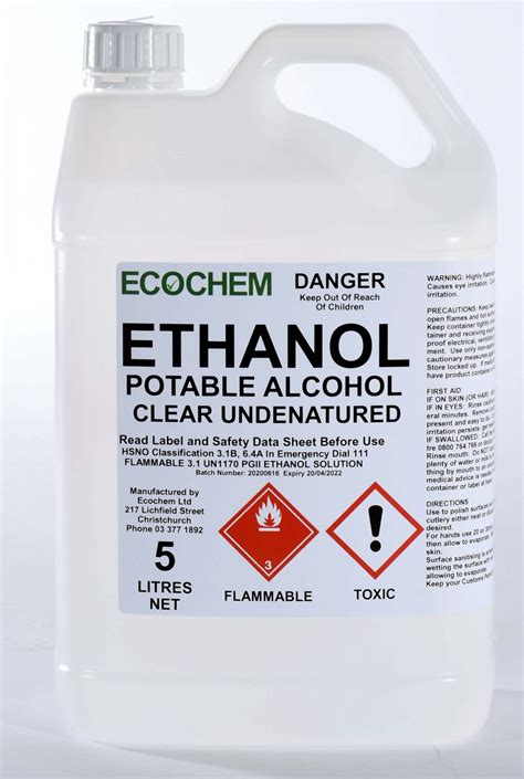 Ethanol 96 Ecochem Cleaning Products