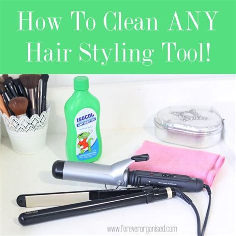How To Clean Your Hair Straightener Forever Organised Hair