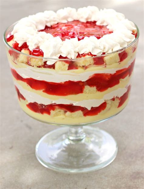 Strawberries ‘n Cream Trifle Recipe Recipes Trifle Recipe Trifle